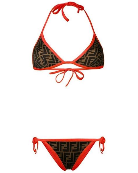 orange fendi bikini|fendi bikini for women.